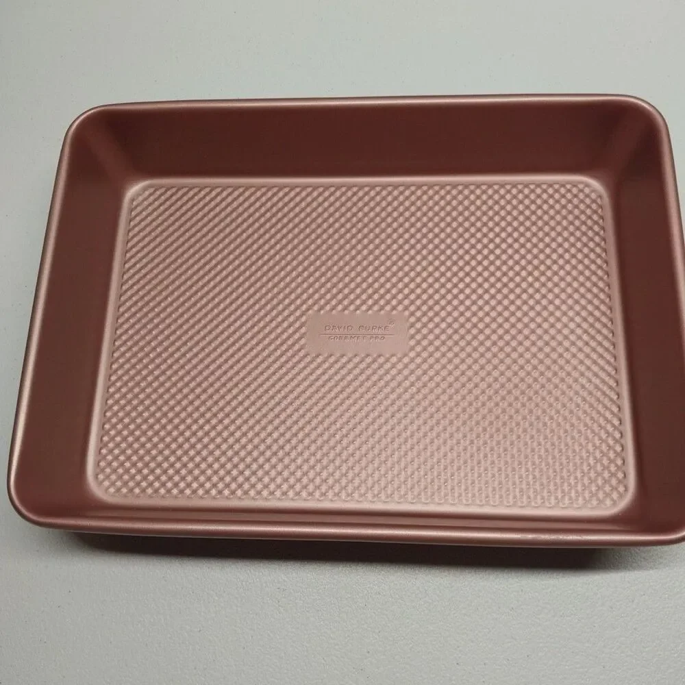 David Burke Gourmet Pro 13x9 Rose Gold Textured Nonstick Baking Pan